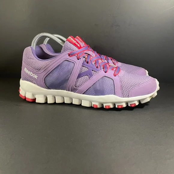 Reebok Realflex Train RS 2.0 Purple and Red Athletic Shoes, Womens Size 9 - Picture 1 of 6